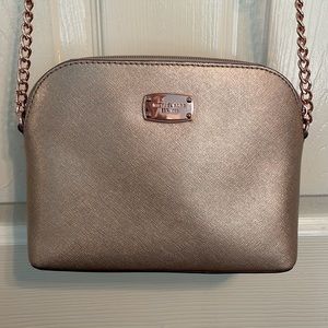 Rose Gold Michael Kors Cindy Dome Bag